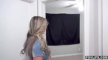 Hot Blonde Teen Stranger Catches Guy With Big Dick Out And Wants It